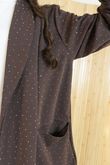 Stella Micro Stud Relaxed Blazer Chocolate /18=
